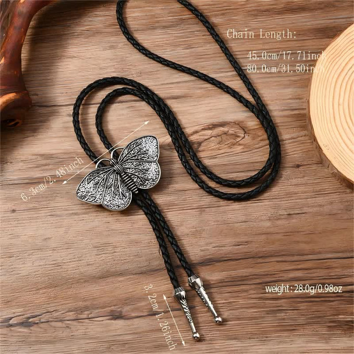 Western Butterfly Masquerade Costume Necklace Bolo Tie - image 3