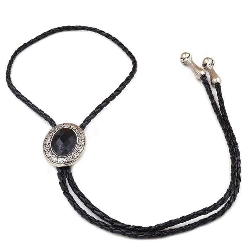 Novelty Rodeo Natural Stone Design Bolo Tie - image 4