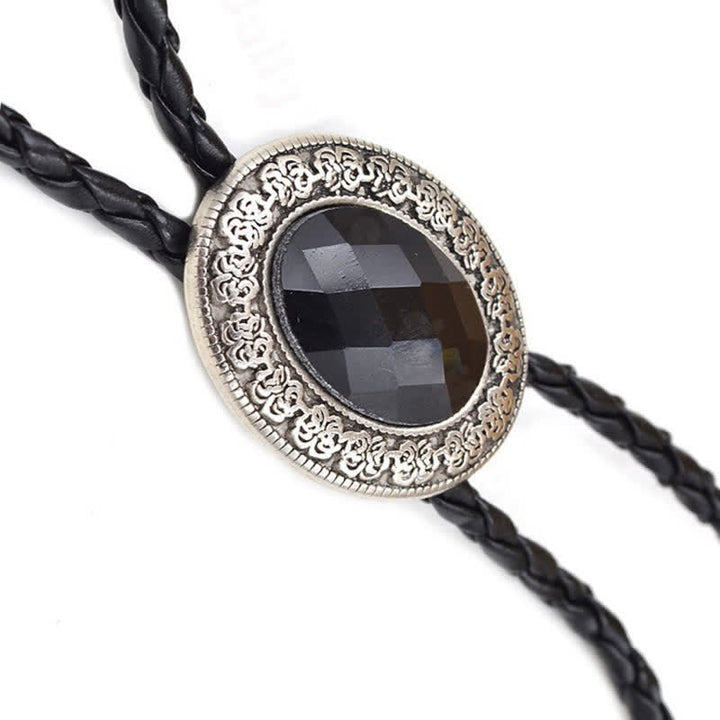 Novelty Rodeo Natural Stone Design Bolo Tie - image 6