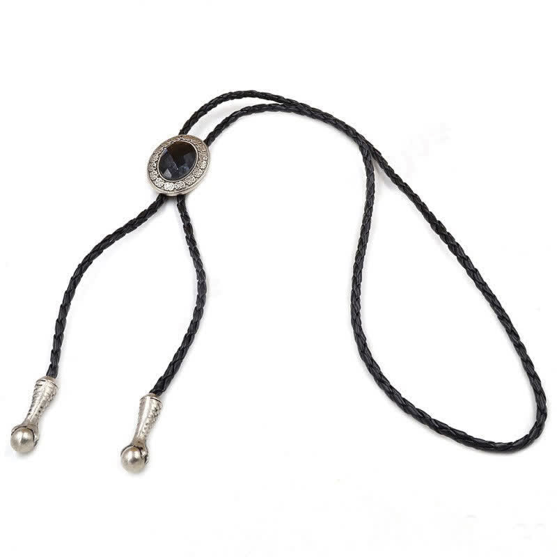 Novelty Rodeo Natural Stone Design Bolo Tie - image 5