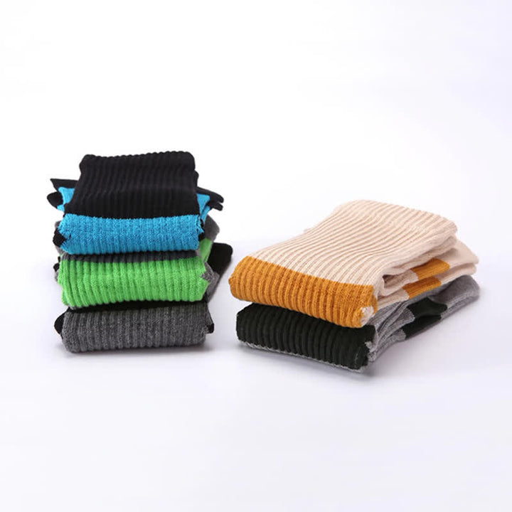 Men's Color Matching Five Fingers Crew Socks - image 6