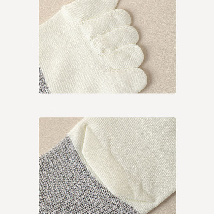 Men's Comfort Pure Cotton Split Five Toes Crew Socks - image 7