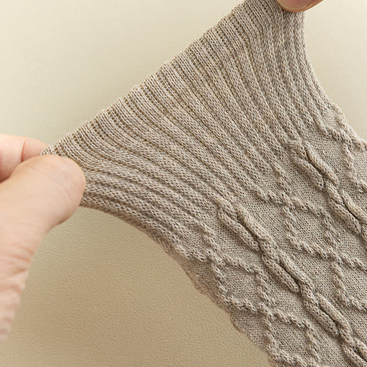 Women's Twist Grain Spilit Five Toes Wool Crew Socks - image 9