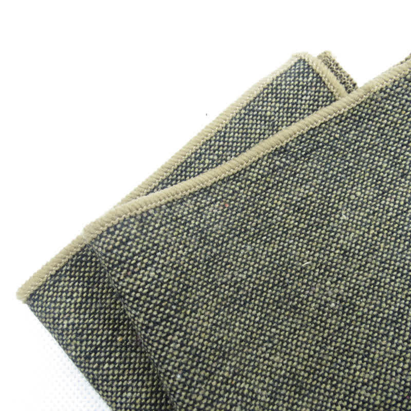 3Pcs Men's Solid Color Imitation Wool Bow Tie Necktie Set - image 9