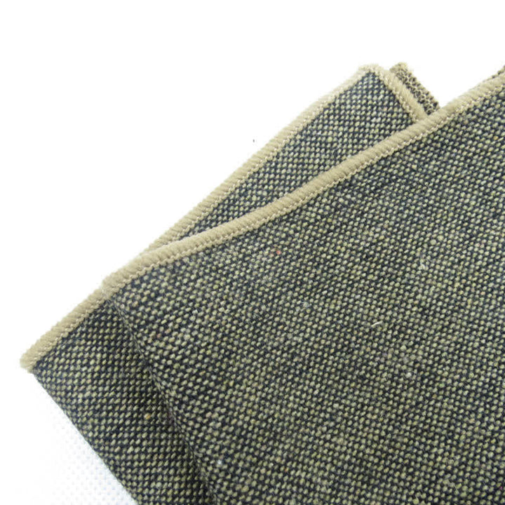 3Pcs Men's Solid Color Imitation Wool Bow Tie Necktie Set - image 9
