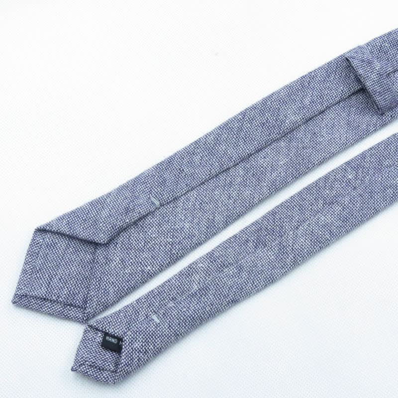 3Pcs Men's Solid Color Imitation Wool Bow Tie Necktie Set - image 8