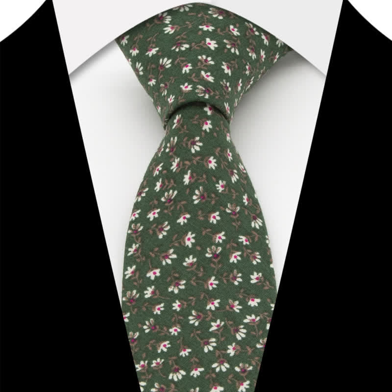 3Pcs Men's Flowers Paisley Cotton Bow Tie Necktie Set - Style #12 - Necktie - image 34