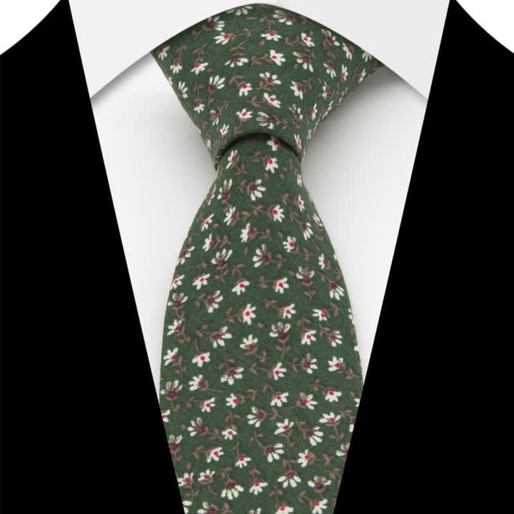 3Pcs Men's Flowers Paisley Cotton Bow Tie Necktie Set - Style #12 - Necktie - image 34