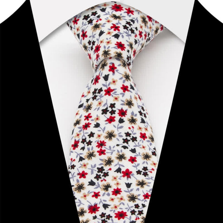 3Pcs Men's Flowers Paisley Cotton Bow Tie Necktie Set - Style #8 - Necktie - image 22