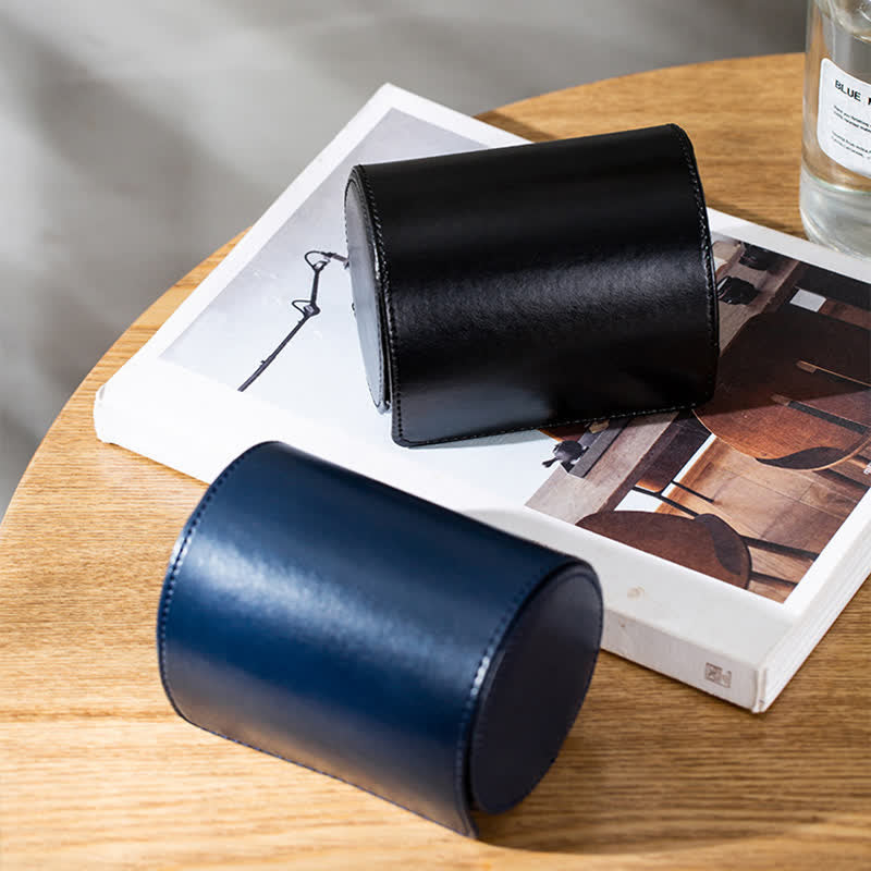 Creative Storage Box Magnetic Buckle Leather Necktie Case - image 5
