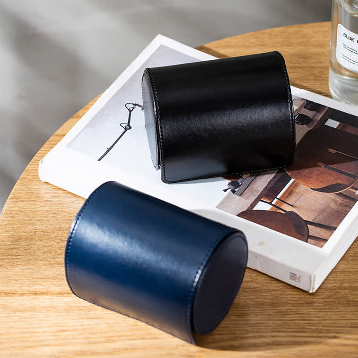 Creative Storage Box Magnetic Buckle Leather Necktie Case - image 5