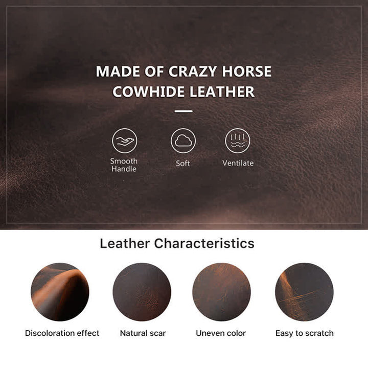 Single Necktie Retro Box Genuine Leather Case - image 12