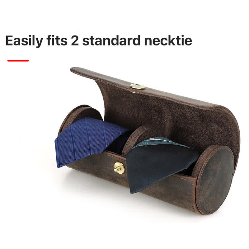 Teo Necktie Retro Box Genuine Leather Case - image 9