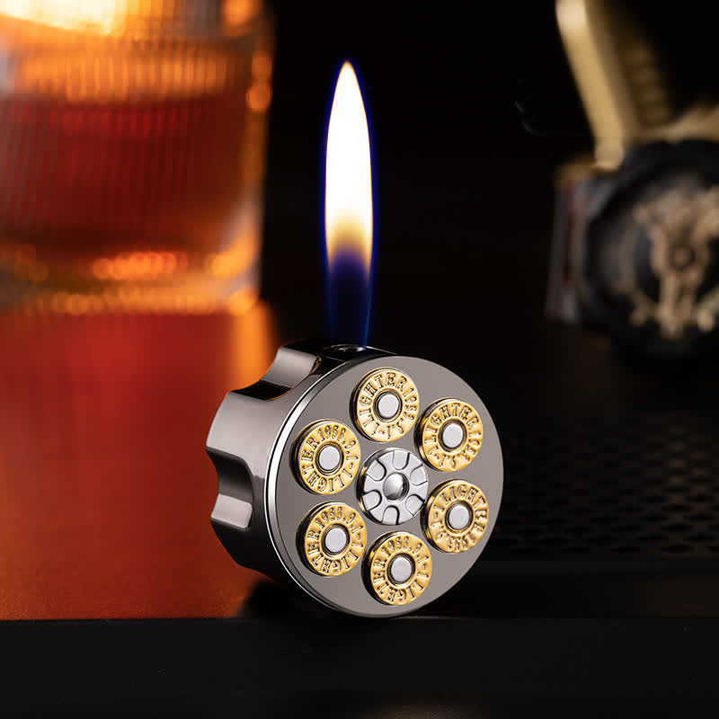 Creative Bullet Magazine Shape Refillable Butane Lighter - Gray - image 0