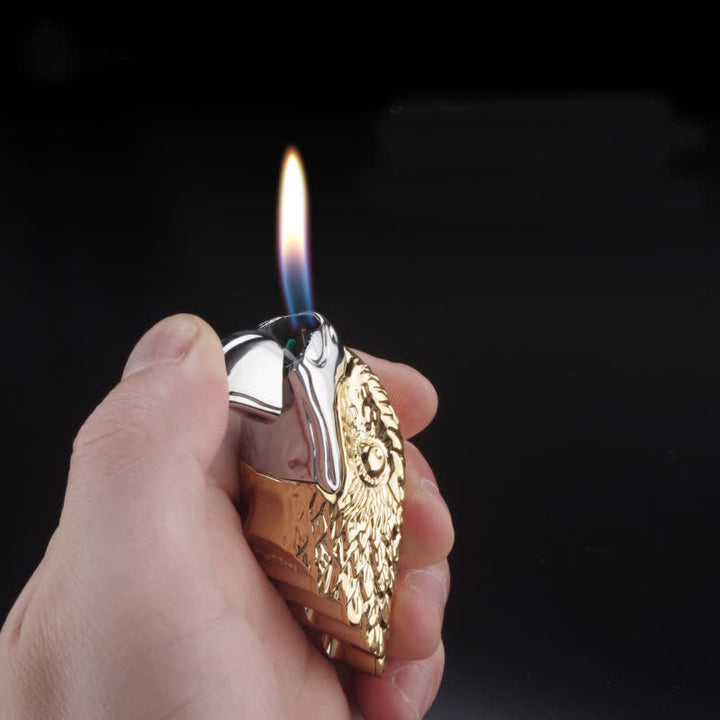 Creative Eagle Head Shaped Refillable Butane Lighter - image 1
