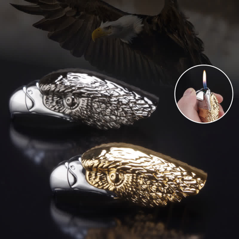 Creative Eagle Head Shaped Refillable Butane Lighter - image 5