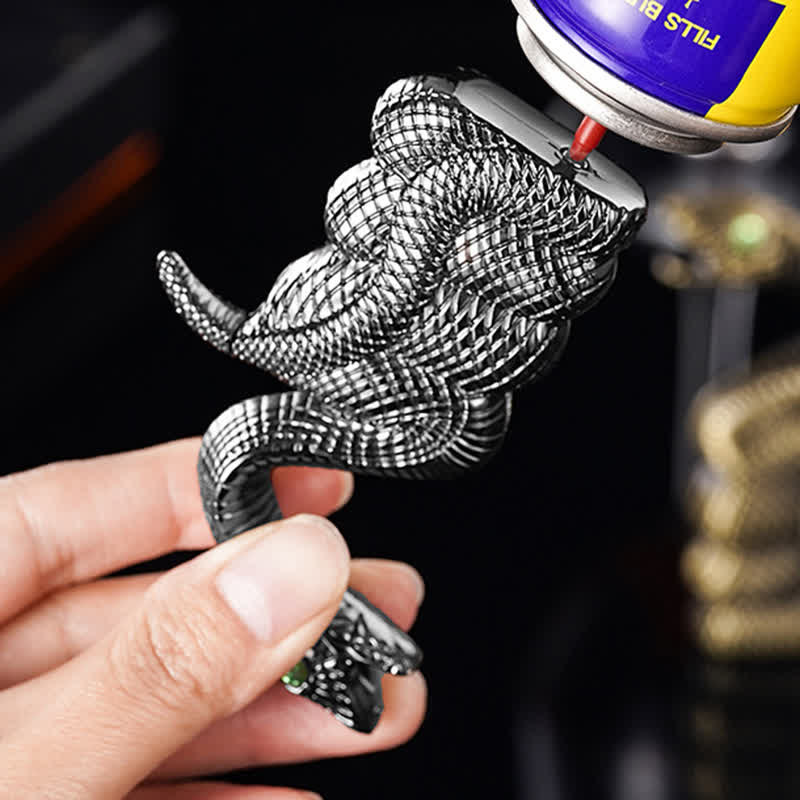 Coiled Snake Creative Shape Refillable Butane Lighter - image 3