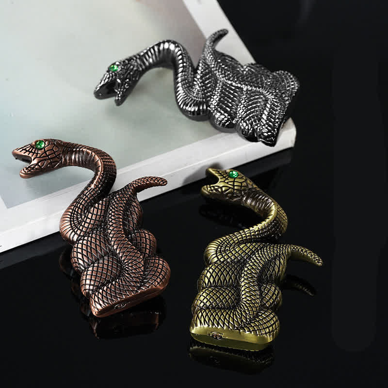 Coiled Snake Creative Shape Refillable Butane Lighter - image 1