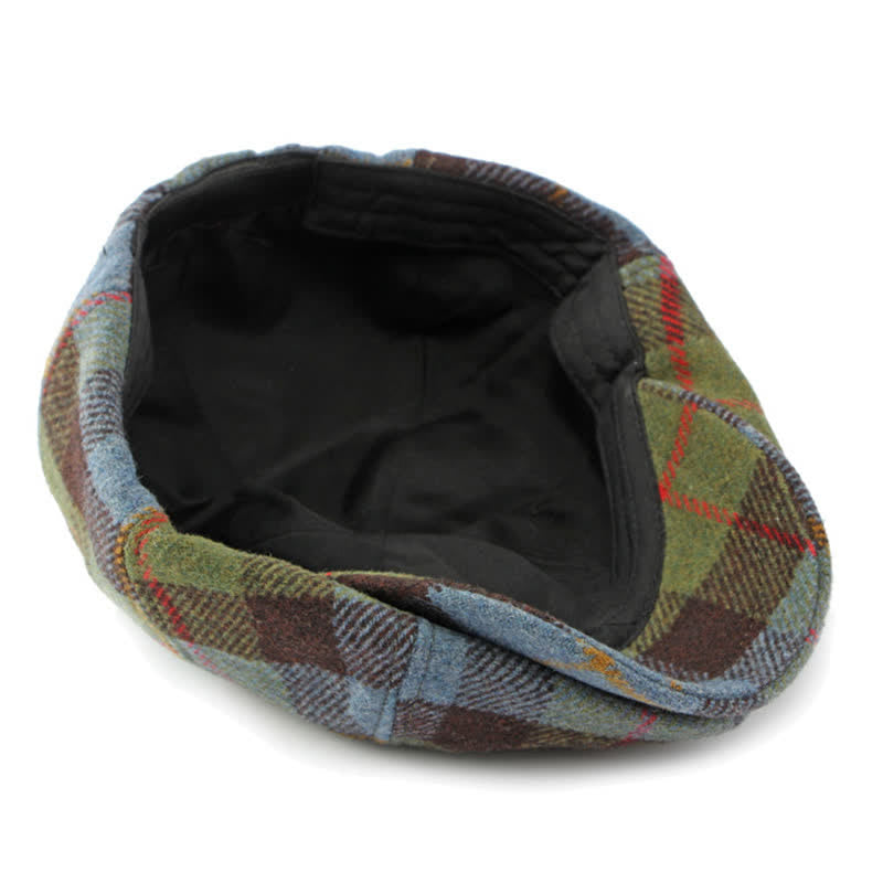 Faux Woolen Tweed Cabbie Newsboy Beret Hat - image 10