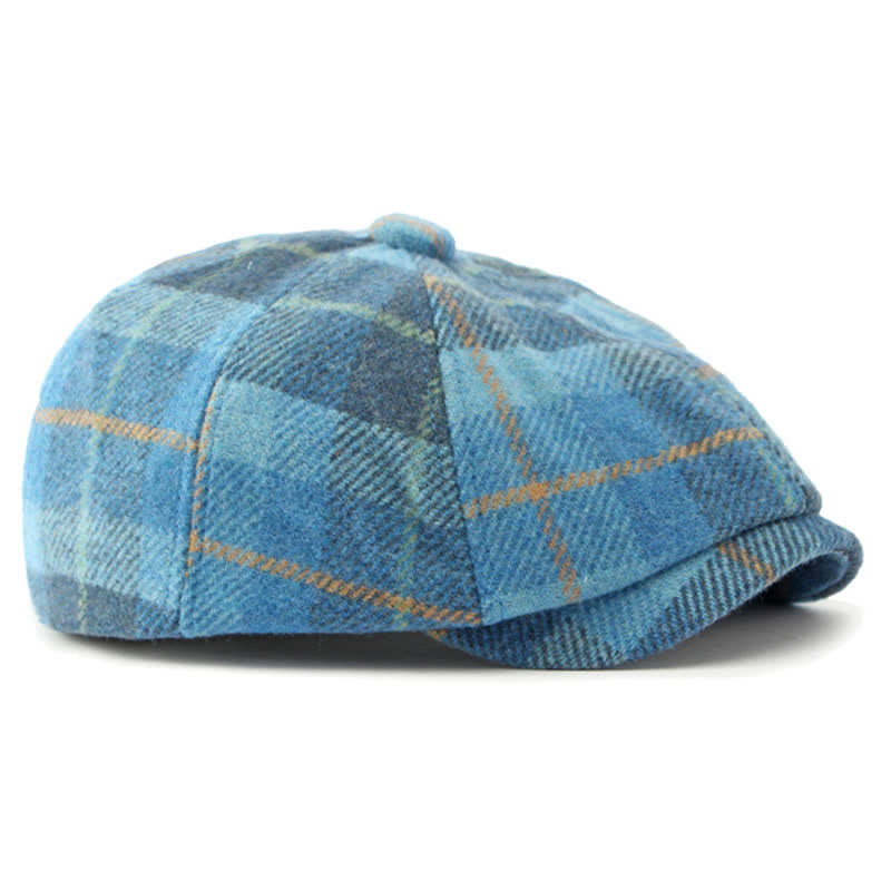 Faux Woolen Tweed Cabbie Newsboy Beret Hat - image 12