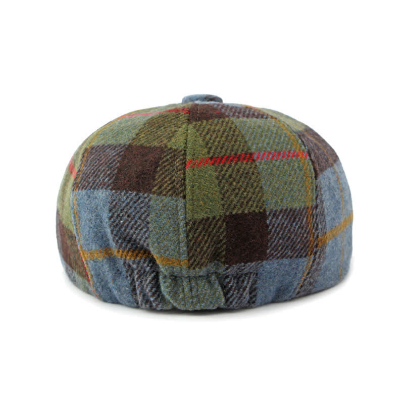 Faux Woolen Tweed Cabbie Newsboy Beret Hat - image 9