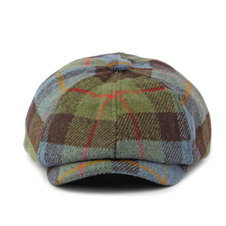 Faux Woolen Tweed Cabbie Newsboy Beret Hat - image 6