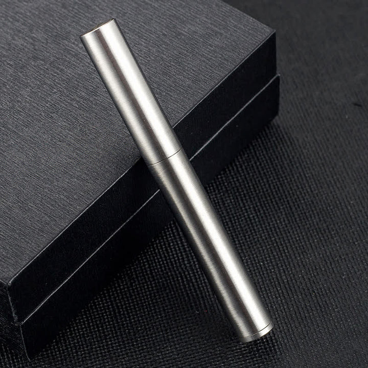 Cylindrical Nunchaku Slender Foldable Refillable Kerosene Lighter - Silver - image 9