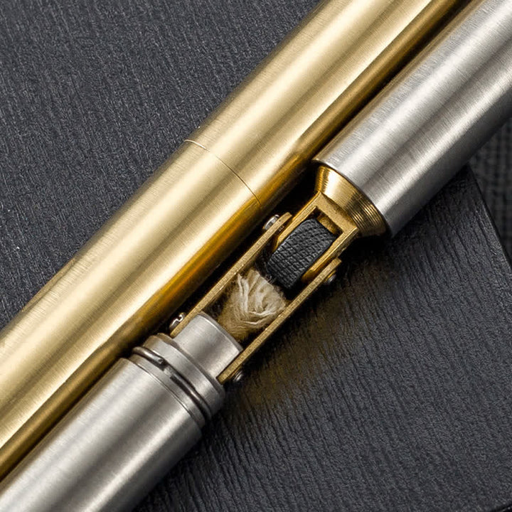 Cylindrical Nunchaku Slender Foldable Refillable Kerosene Lighter - image 5