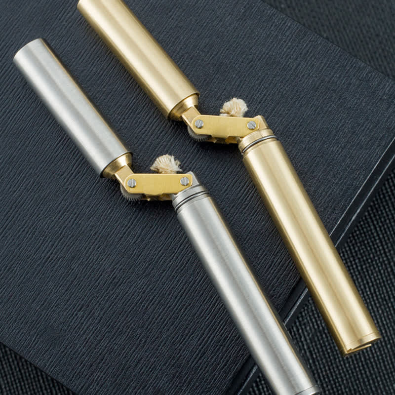 Cylindrical Nunchaku Slender Foldable Refillable Kerosene Lighter - image 4