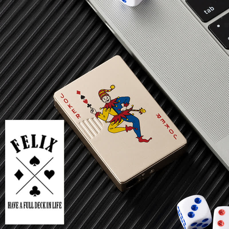 Poker Cards Personalized Custom Back Refillable Butane Lighter - Joker - Design #F - image 40