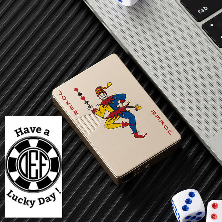 Poker Cards Personalized Custom Back Refillable Butane Lighter - Joker - Design #D - image 38
