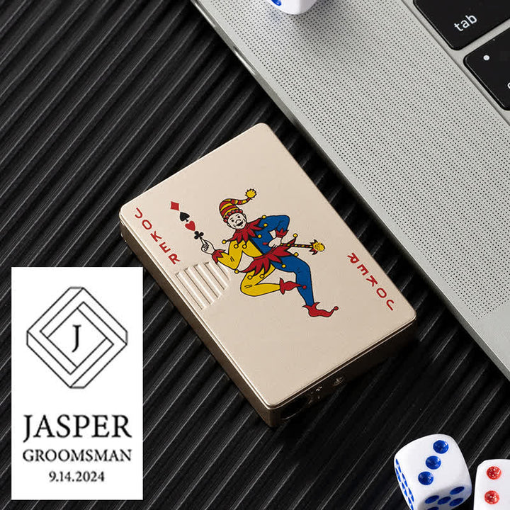 Poker Cards Personalized Custom Back Refillable Butane Lighter - Joker - Design #G - image 41