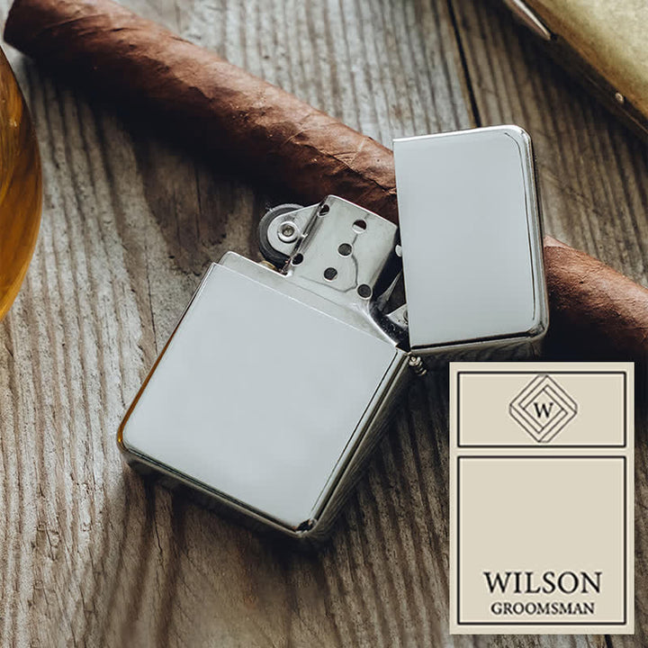 Unique Personalized Custom Refillable Kerosene Lighter - Silver / Front & Back - #6 - image 25