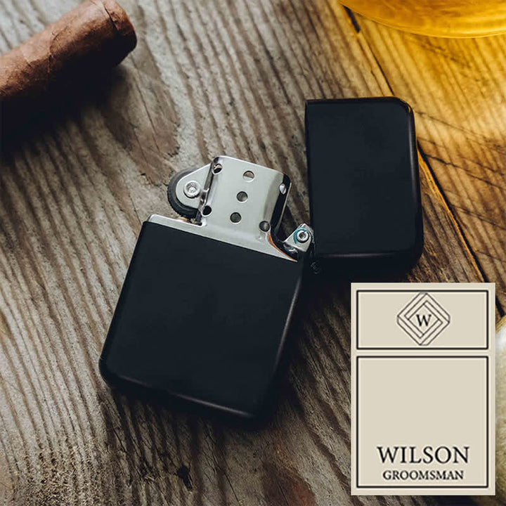 Unique Personalized Custom Refillable Kerosene Lighter - Black / Front & Back - #6 - image 11