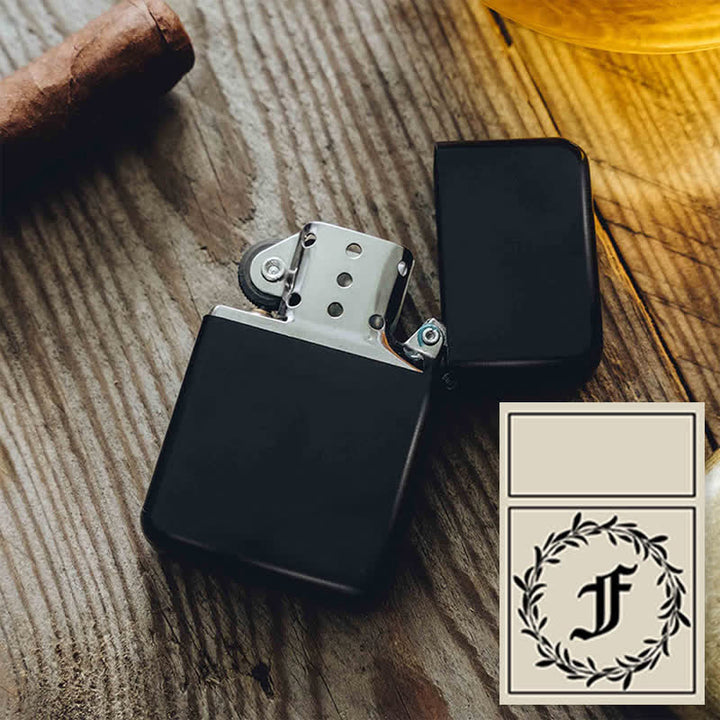 Unique Personalized Custom Refillable Kerosene Lighter - Black / Front & Back - #3 - image 8