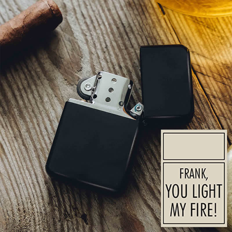 Unique Personalized Custom Refillable Kerosene Lighter - Black / Front & Back - #9 - image 14