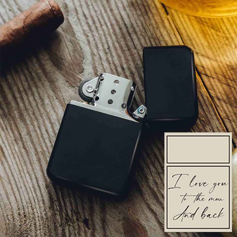 Unique Personalized Custom Refillable Kerosene Lighter - Black / Front & Back - #10 - image 15