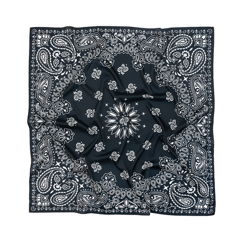 Large Elegant British Style Classical Paisley Printed Square Scarf - image 21