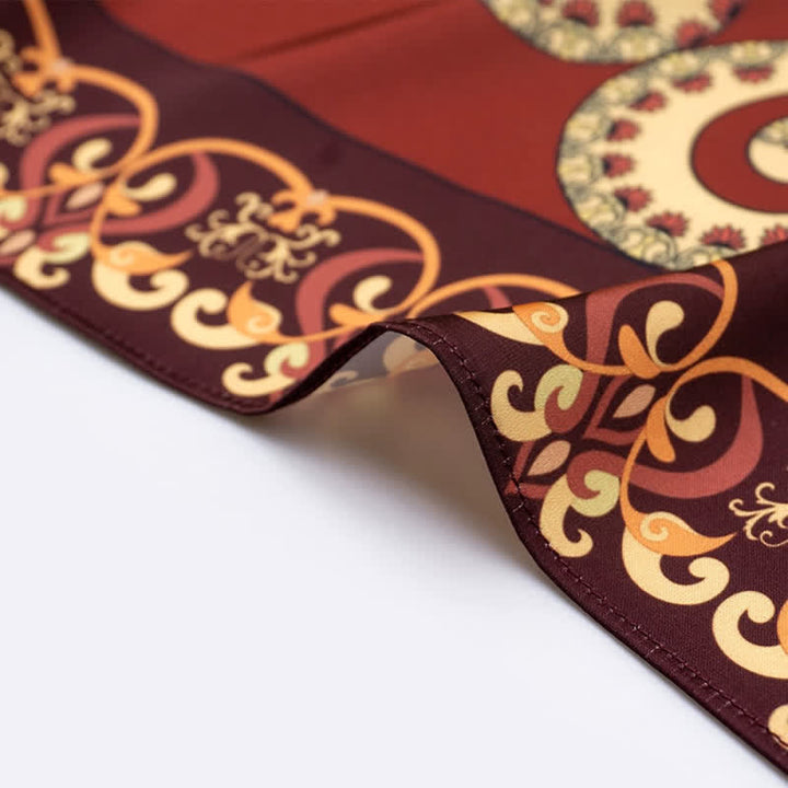 Large Elegant British Style Classical Paisley Printed Square Scarf - image 5