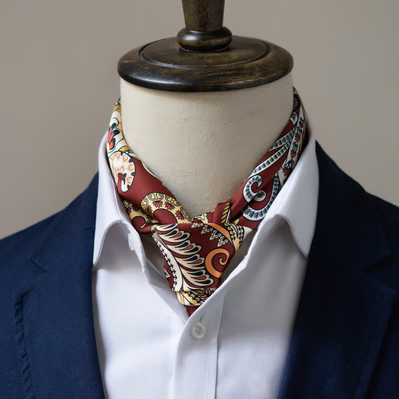 Large Elegant British Style Classical Paisley Printed Square Scarf - image 2