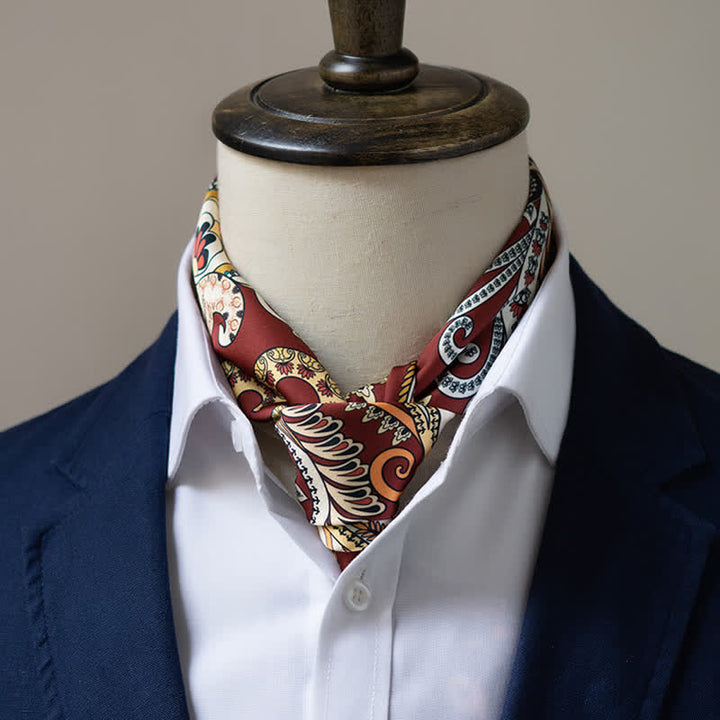 Large Elegant British Style Classical Paisley Printed Square Scarf - image 2
