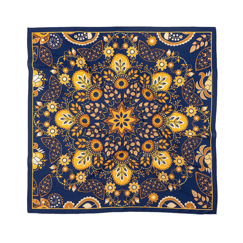 Large Elegant British Style Classical Paisley Printed Square Scarf - image 7