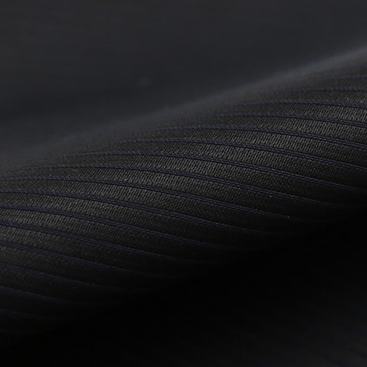 Men's Black Subtle Twilled Navy Striped Business Bow Tie - image 7