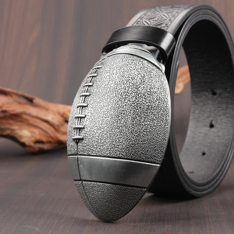 Novelty American Football Buckle Leather Belt - image 9