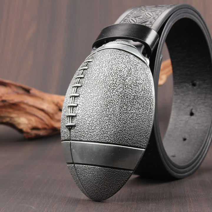 Novelty American Football Buckle Leather Belt - image 9