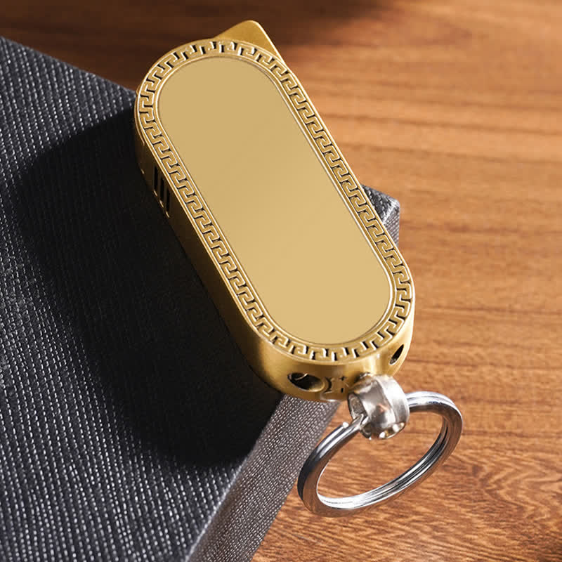 Creative Keychain Colorful MIrror Refillable Butane Lighter - image 5