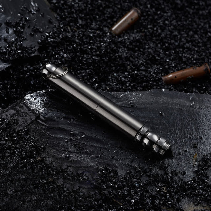 3 in 1 Tactical Emergency Blade Matchstick Oil Lighter - Gray - image 1