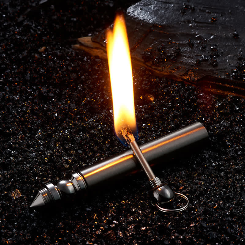 3 in 1 Tactical Emergency Blade Matchstick Oil Lighter - image 0