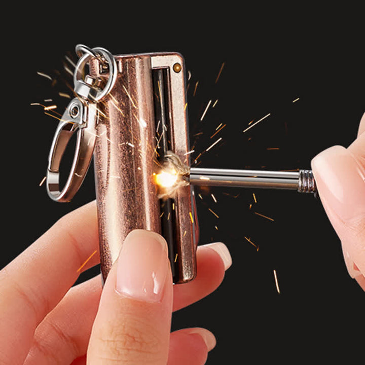 Retro Multi-purpose EDC Tool Matchstick Oil Lighter - image 4