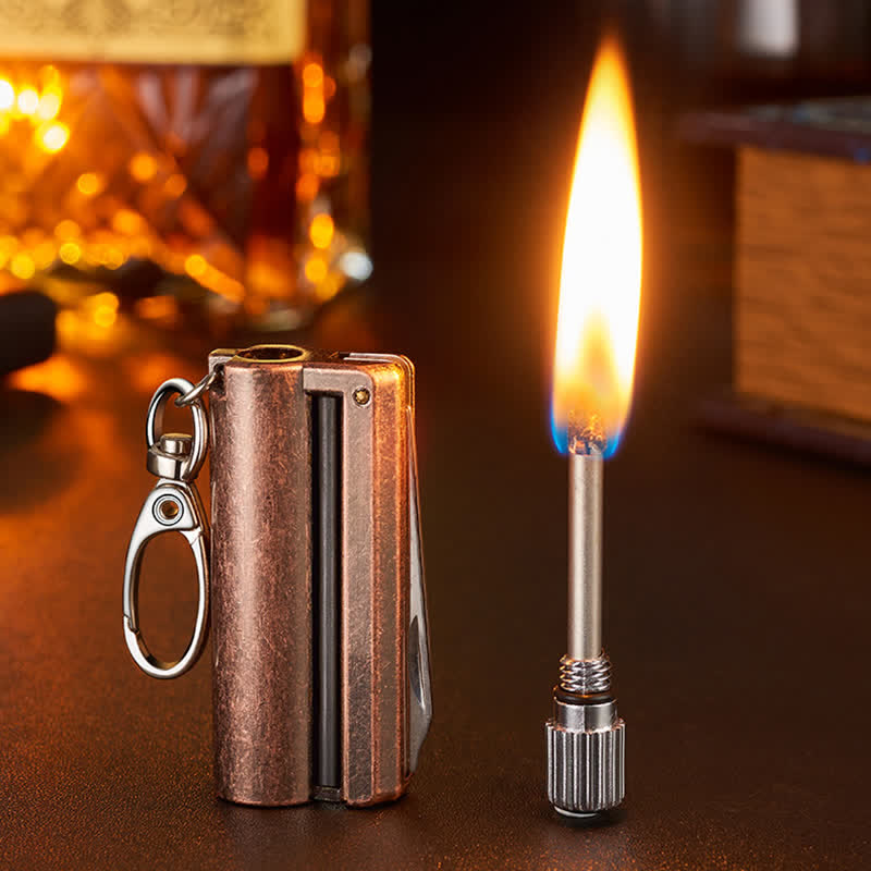Retro Multi-purpose EDC Tool Matchstick Oil Lighter - image 0
